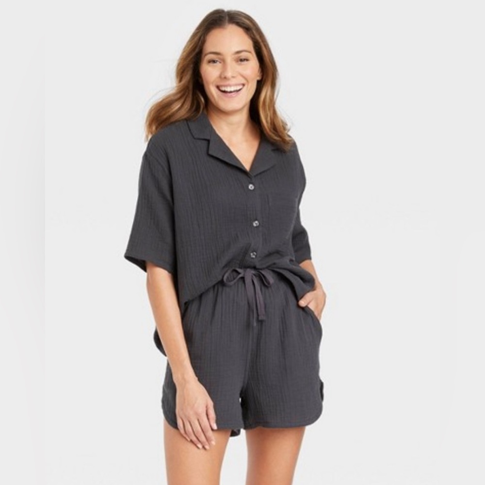 Stars Above Cotton Gauze Shorts
